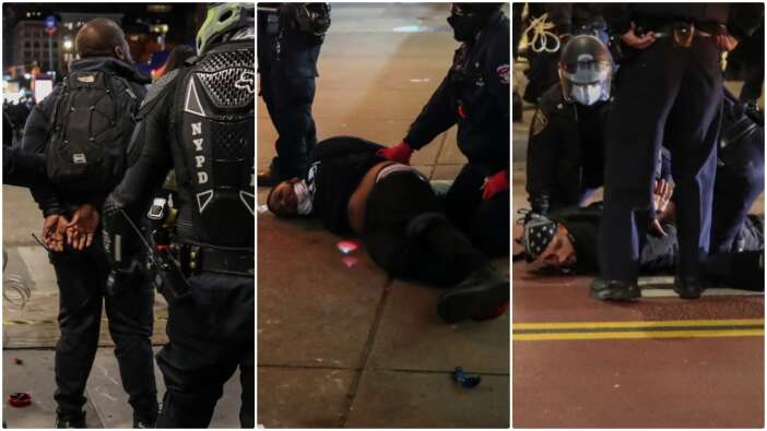 New York'ta seçim protestoları alevlendi