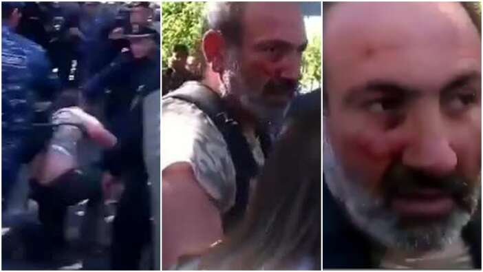 Paşinyan daha önce de dayak yemişti