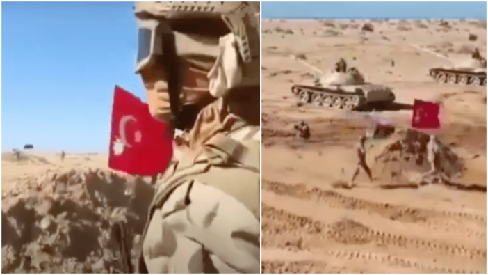Türk bayrağını hedef yaptılar