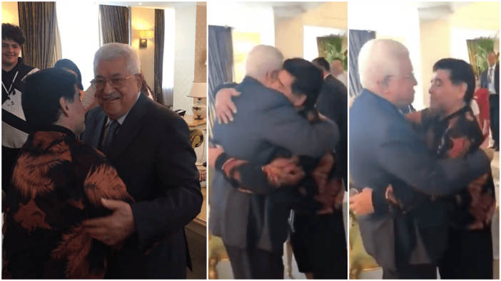 Maradona bedenen de Filistinlilerin yanındaydı