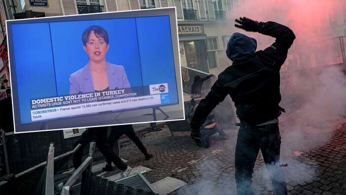 Paris yanıyor, dertleri hala Türkiye!