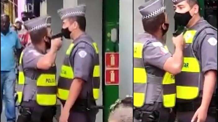 Yemekten geç dönen meslektaşının ağzına silah dayadı