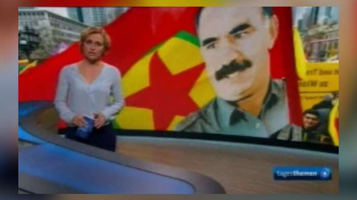 Alman devlet televizyonunda Öcalan görüntüleriyle 'hayır' propagandası!