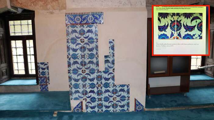 Adana'da 19 yıl önce soyulan Ulu Camii'nin çinileri bulundu