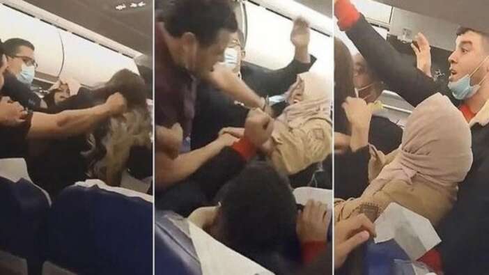 Tunus-İstanbul uçağındaki kavga dünya basınında manşet oldu!