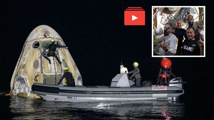 Crew-1 görevini tamamlayan NASA ve SpaceX astronotları Dünya'ya döndü