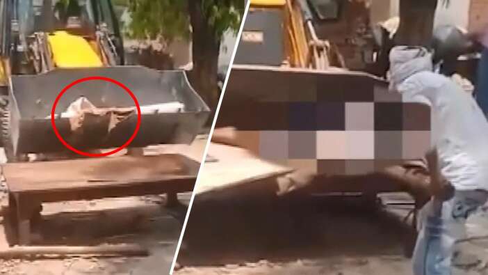 Hindistan'da durum vahim! Koronvirüsten ölenlerin cesetleri dozerlerle taşınıyor...