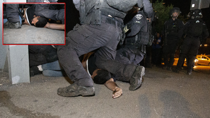 İsrail polisi, Filistinli ailenin evine zorla girdi