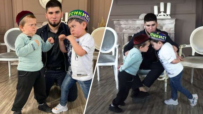Cüce gençleri dövüştürdüler! Sosyal medyayı ayağa kaldıran görüntüler...