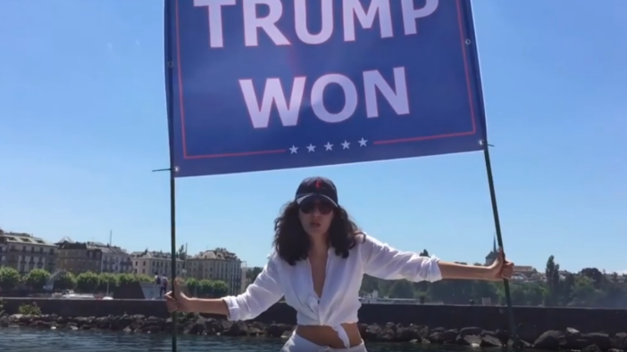 Usame Bin Ladin'in yeğeni, zirve sırasında Biden'ı protesto etti!