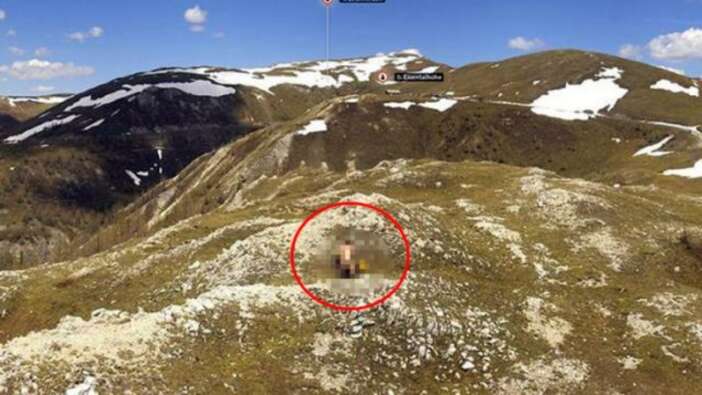 Dağa tırmanan çift 2.000 metre yükseklikte ilişkiye girdi: Panoramik kameraya yakalandılar!