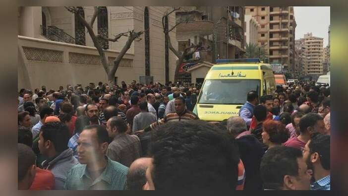 Pazar ayinini tamamlayamadılar... Mısır'daki patlama böyle gerçekleşti / VİDEO