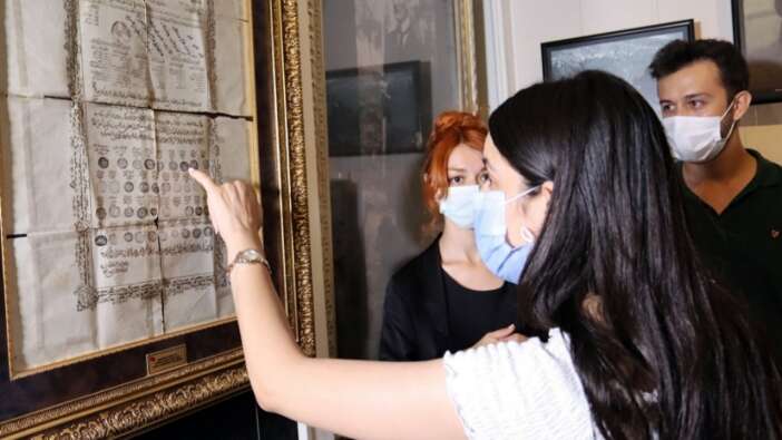 Ukraynalı öğrencilerin Atatürk Müzesi'ne anlamlı ziyareti