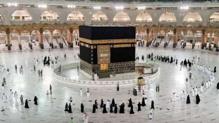 Hacılar ziyaret tavafı için Mescid-i Haram'da! Müslümanlar akın etti