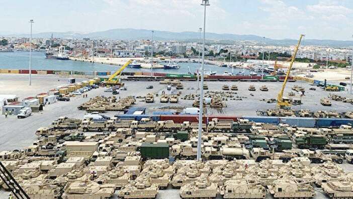 Burası Türkiye'den 40 kilometre uzakta: ABD silah yığdı!
