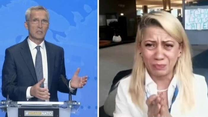 Afgan gazeteci NATO Genel Sekreteri'ne "Ne olur Taliban'ı tanımayın" şeklinde yalvardı