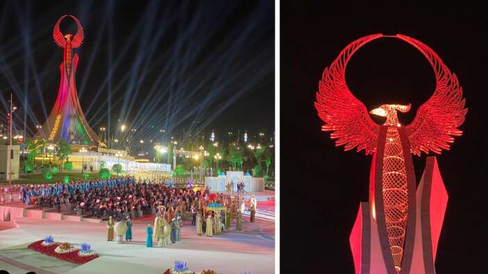 Özbekistan’ın yeni yıldızı Stella’ya Türk imzası: İşte görkemli anıtın göz kamaştıran fotoğrafları..