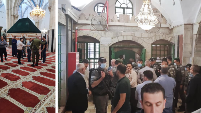 İsrail askerleri camiye ayakkabılarla girdi, ibadet edenleri zorla çıkardı