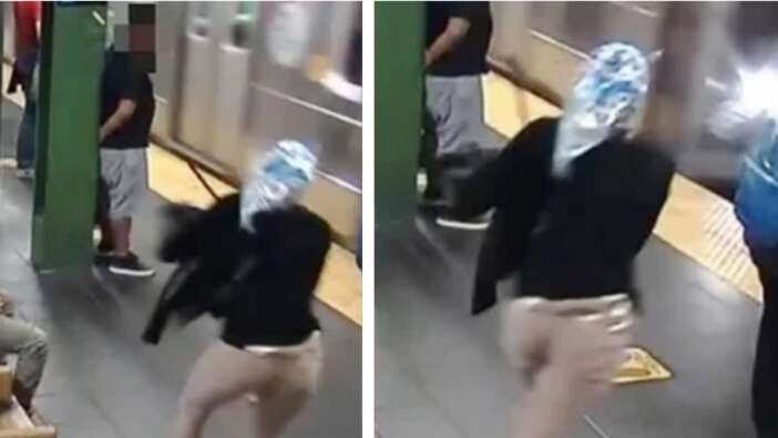 Metro istasyonunda tüyler ürperten olay! Aniden kalkarak raylara fırlattı...