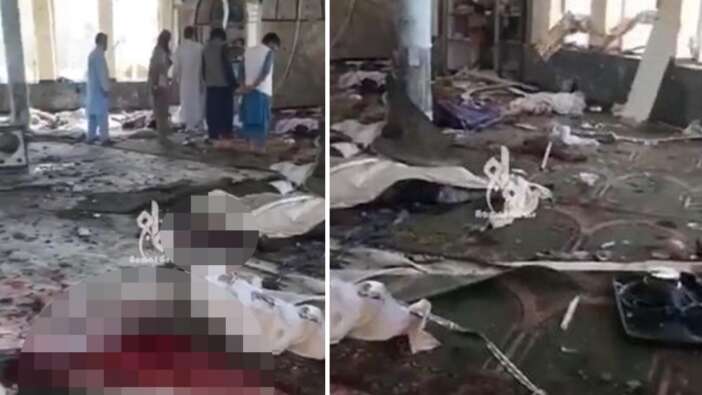 Afganistan'da camiye bombalı saldırı! Ölü sayısı 100'ü geçti!