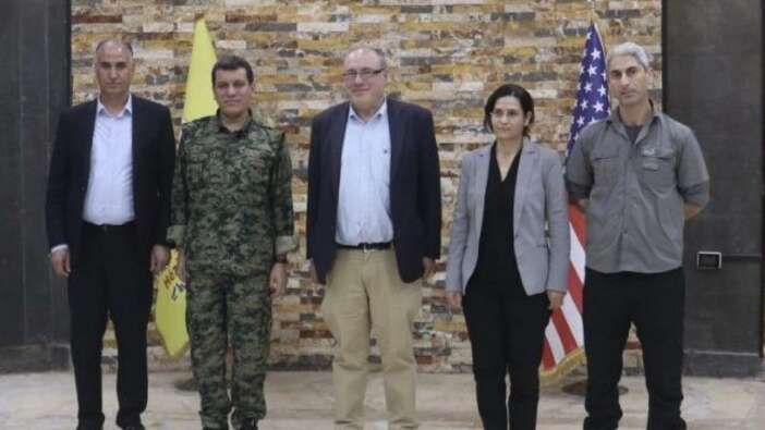ABD'li bakan yardımcısı PKK/YPG'li teröristlerle görüştü: Daha fazla destek istediler