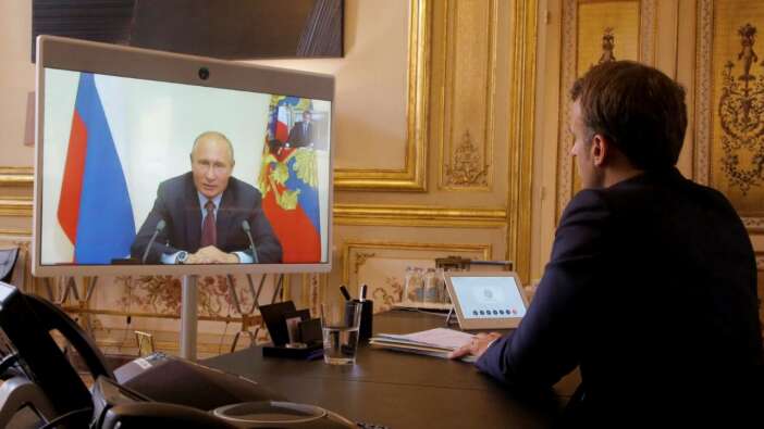 Putin ve Macron; Ukrayna, Belarus, Karabağ ve Libya'yı görüştü!
