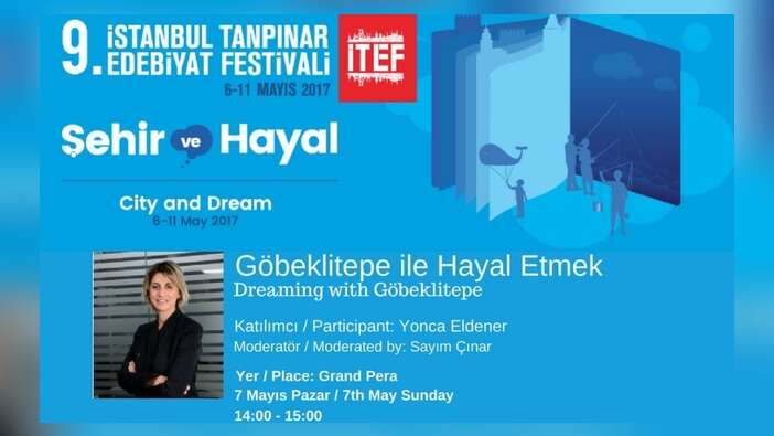 Yonca Eldener "Göbeklitepe ile Hayal Etmek" etkinliğinde edebiyatseverlerle buluşuyor!