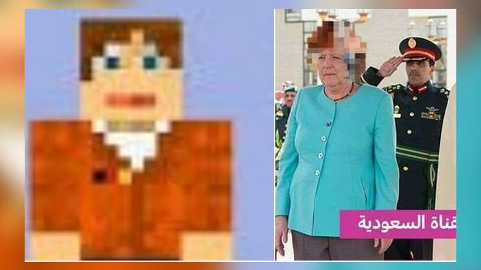 Araplar, Cidde'de başını örtmeyen Merkel'i "oyuna" getirdi!