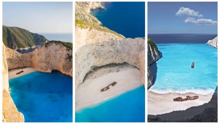 Plajdaki batık gemi meraklı turistleri adaya çekiyor