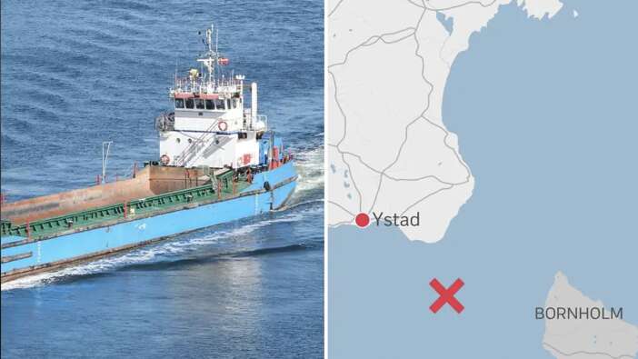 Baltık Denizi'nde iki kargo gemisi çarpıştı