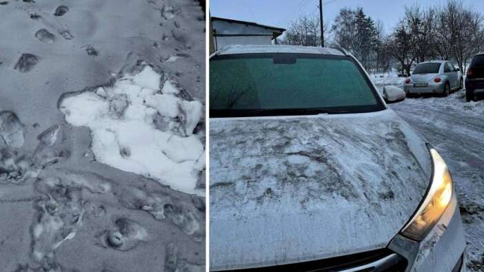 Ukrayna’ya siyah kar yağdı!