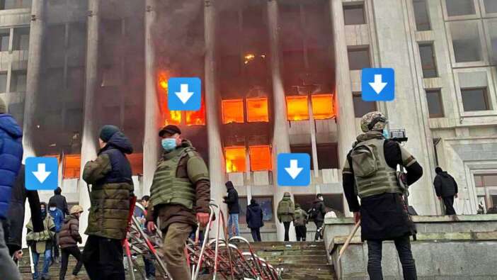 Kazakistan'da korkutan görüntü: Bu insanlar asker değil, 'protestocu'!