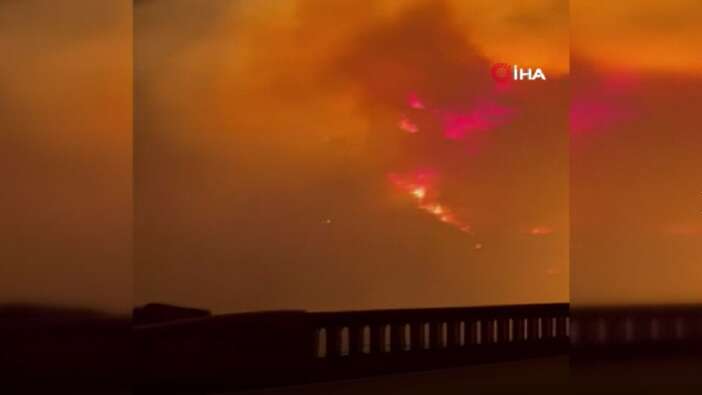 California'da korkutan orman yangını!
