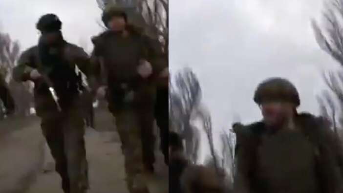 Ukrayna İçişleri Bakanı çatışmanın ortasında kaldı: O anlar kameraya böyle yansıdı