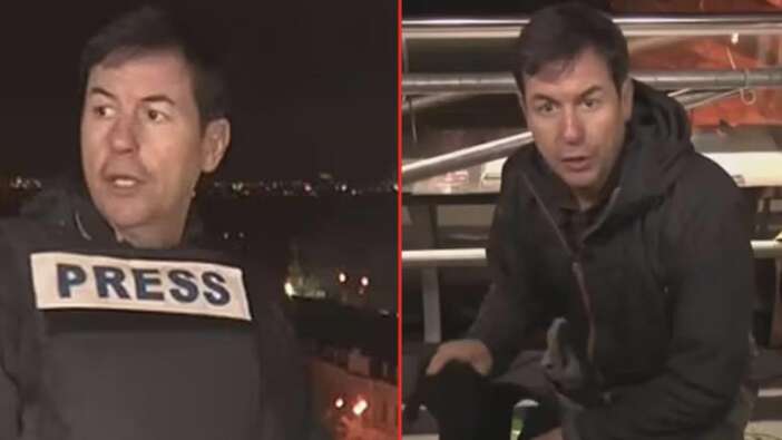 Kiev'de patlama sesleri... CNN muhabiri anında 'savaş moduna' geçti