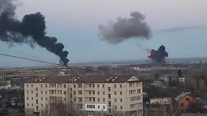 Rusya'nın Ukrayna'daki saldırılarında 2. gün: Liviv'den siren sesleri geliyor, Rus kargo uçağı düştü