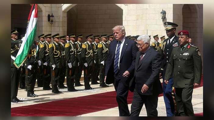 Trump Filistin'de! Ziyaret "Hamas" açıklaması gölgesinde gerçekleşiyor...
