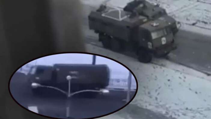 Rus askerleri Harkov'a böyle girdi: Görüntüler ortaya çıktı