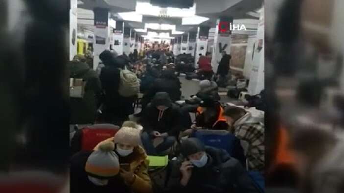 Harkov’da halk, metro istasyonlarına sığındı