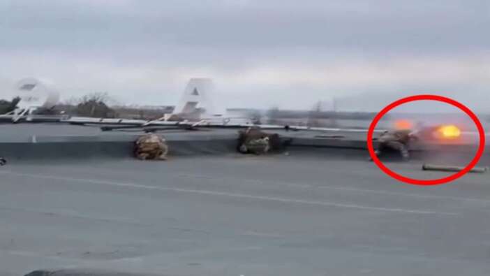 Ukraynalı askerler paylaştı! Rus tankı böyle imha edildi...