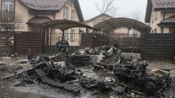 Ukrayna'dan son görüntüler geldi: İşte "Putin'in tank mezarlığı"