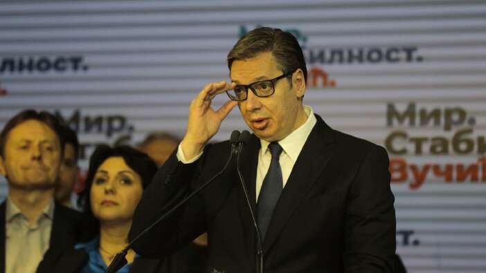 Sırbistan Cumhurbaşkanı Aleksandar Vucic, seçimi kazandığını duyurdu