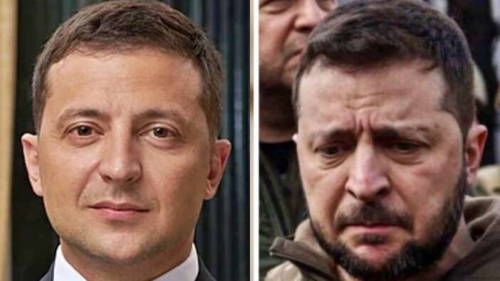 Zelenskiy'nin yüzünün 41 günlük savaş süresince değişimi!