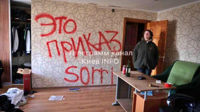 Ruslar Buça'da girdikleri eve yazmışlar: 'Bu bir emirdi, bağışlayın!'