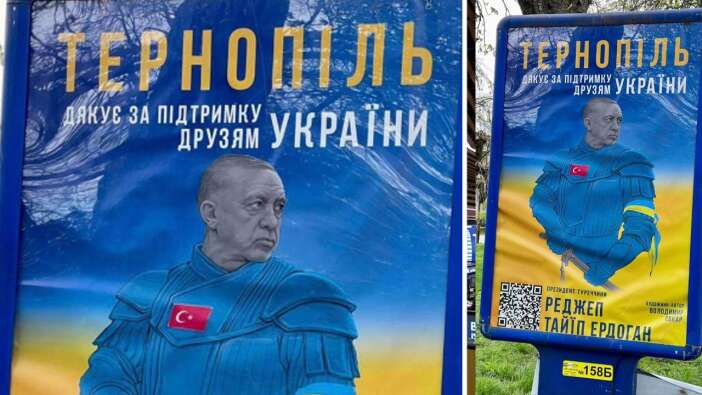 Ukrayna'nın Ternopil şehrinden Cumhurbaşkanı Erdoğan'a teşekkür mesajı!