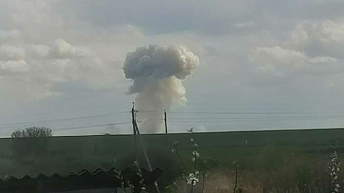 Ukrayna sınırındaki Rus askeri üssünde yangın çıktı