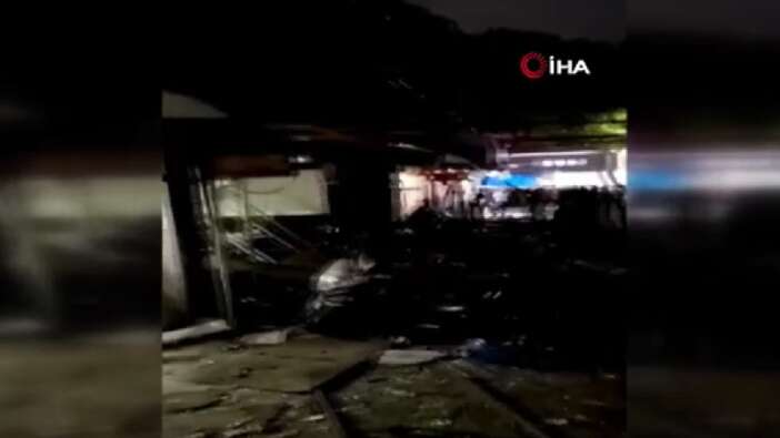 Çin’de patlama! Çok sayıda ev ve işyeri çöktü