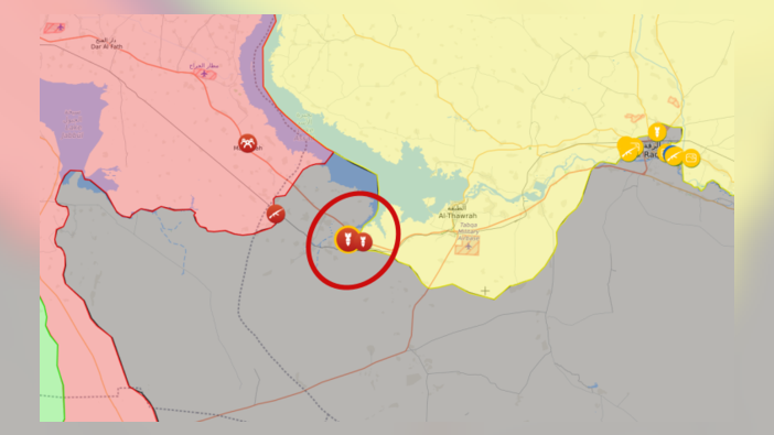 Suriye savaş uçakları Tabka'da YPG'li teröristlere ait 3 mevziyi vurdu!