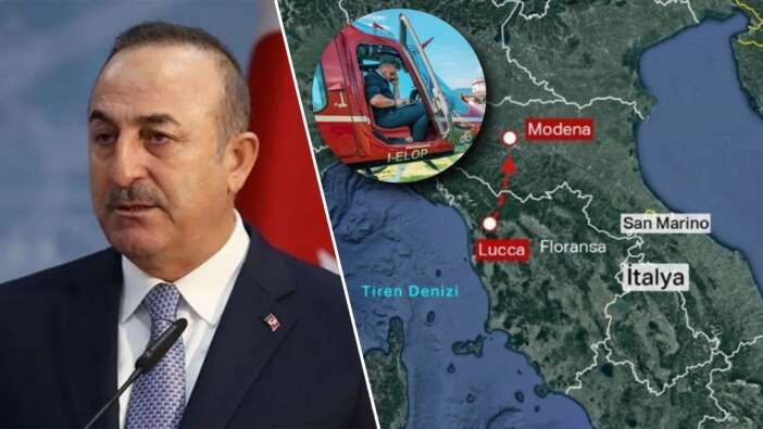 Bakan Çavuşoğlu duyurdu: İtalya'da kaybolan helikopterin yeri tespit edildi!