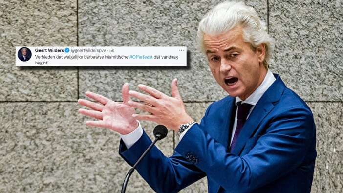 İslam düşmanı Wilders'tan yeni skandal: Kurban Bayramı paylaşımına tepki yağıyor!